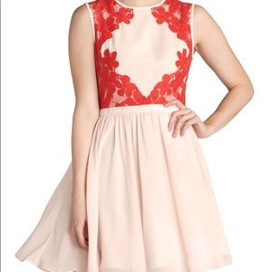 Ted Baker London Lace Colorblocked Dress